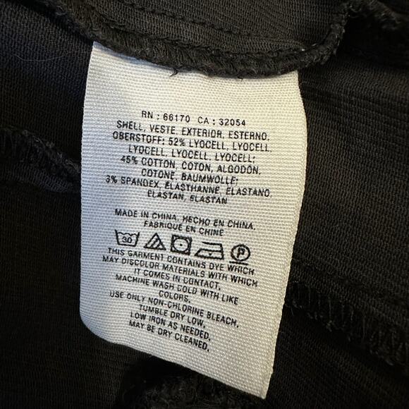 ANTHROPOLOGIE Cropped Pants Black Mid Rise Skinny Ankle Moto Grunge - Picture 10 of 13